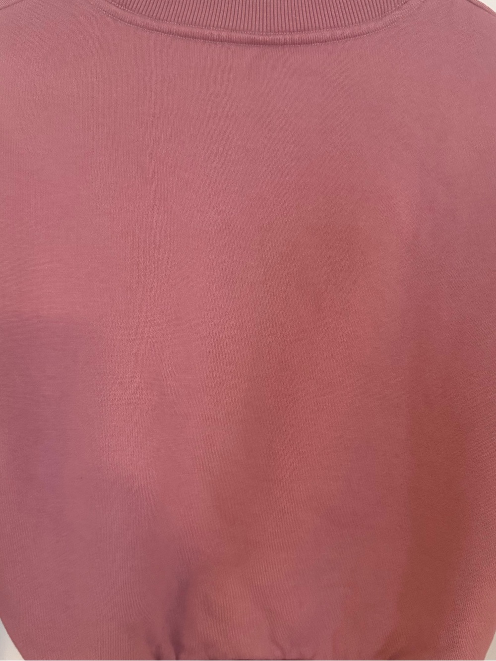 ALO Yoga Rose Pink Cropped Sweatshirt - Picture 8 of 9